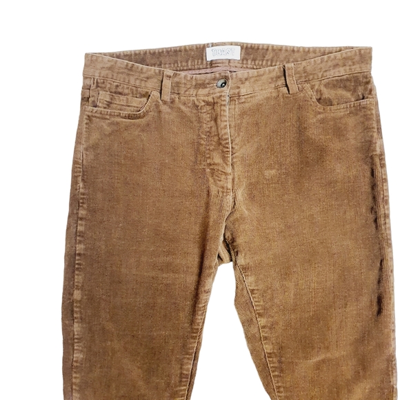 Toast Corduroy Trouser Brown Size 16 Straight Leg Cords Tan W34 L32 - Picture 7 of 10